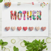 Meine Mutter ist meine Königin Geschirrtuch (Gefaltet)