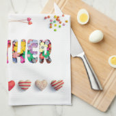 Meine Mutter ist meine Königin Geschirrtuch (Viertel Falte)