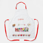 Meine Mutter ist meine Königin Schürze (Vorderseite)