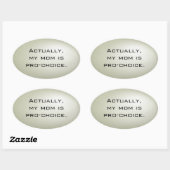 Meine Mutter ist wählerisch - Ovale Ovaler Aufkleber (Blatt)