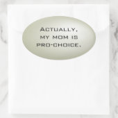 Meine Mutter ist wählerisch - Ovale Ovaler Aufkleber (Tasche)