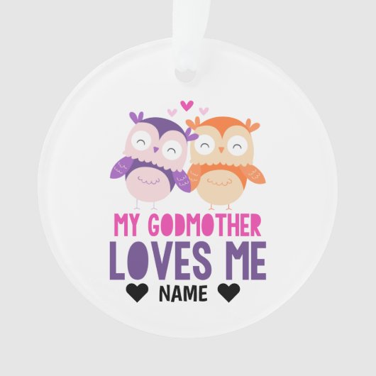 Meine Mutter Liebe Ich - Eule Ornament (Vorderseite)