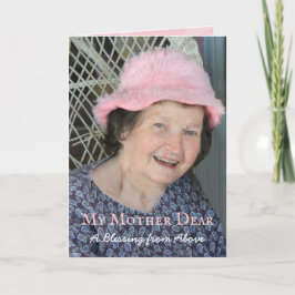 Meine Mutter liebt die Fotokarte für den Muttertag Karte