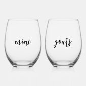 Meine Mutter Weinglas Ohne Stiel (Vorderseite)