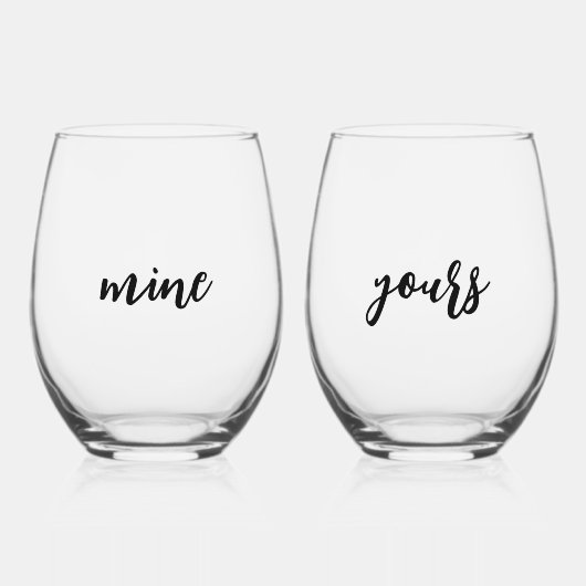 Meine Mutter Weinglas Ohne Stiel (Vorderseite)