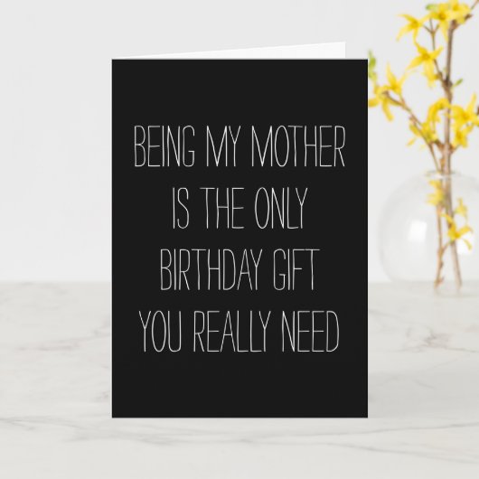 Meine Mutter zu sein, ist das einzige Geschenk, da Karte (Gelbe Blume)