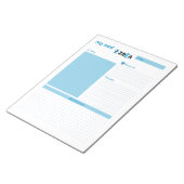 Meine nächste Idee Blau Notizblock (angewinkelt)