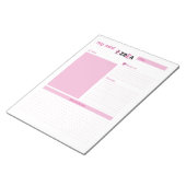Meine nächste Idee rosa Notepad Notizblock (angewinkelt)