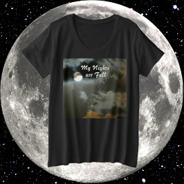 Meine Nächte sind Vollmond-Nachtschicht Große Größe T-Shirt