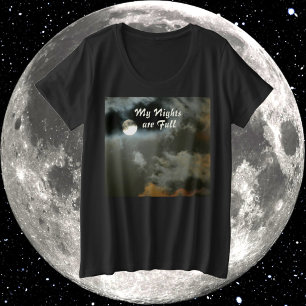 Meine Nächte sind Vollmond-Nachtschicht Große Größe T-Shirt