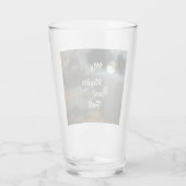 Meine Nächte sind Vollmond Night Sky Beer Glas (Rückseite)