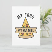 Meine Nahrungspyramide Dankeskarte (Stehend Vorderseite)