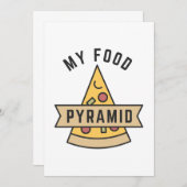 Meine Nahrungspyramide Dankeskarte (Vorne/Hinten)