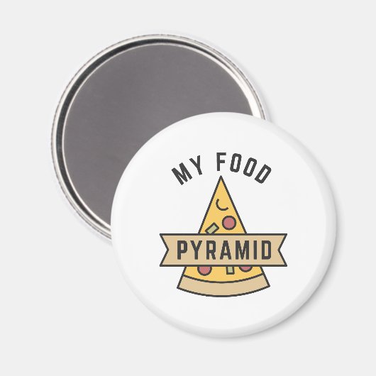 Meine Nahrungspyramide Magnet (Vorderseite/Rückseite)
