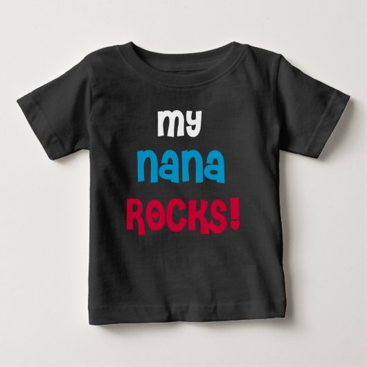 Meine Nana-Felsen Baby T-shirt (Vorderseite)