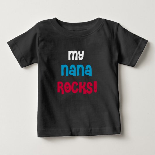 Meine Nana-Felsen Baby T-shirt (Vorderseite)