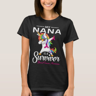 Meine NANA ist eine Überlebende Brustkrebserkranku T-Shirt