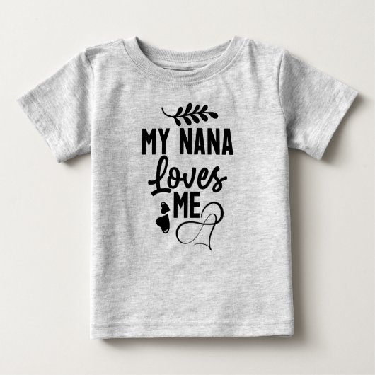 Meine Nana-Liebe Baby T-shirt (Vorderseite)
