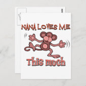 Meine Nana-Liebe mir so viel Postkarte (Vorne/Hinten)