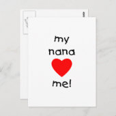 meine nana-Liebe Postkarte (Vorne/Hinten)