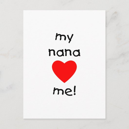 meine nana-Liebe Postkarte (Vorderseite)