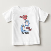 Meine Nana Lieben Mich Pinguine Baby T-shirt (Vorderseite)