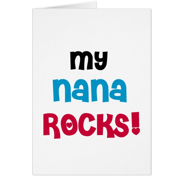 Meine Nana Rocks T - Shirt und Geschenke (Vorne)