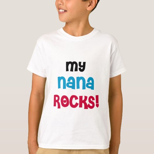 Meine Nana Rocks T - Shirt und Geschenke (Vorderseite)