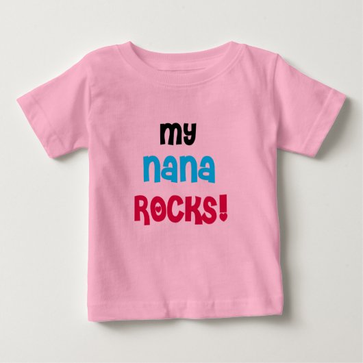 Meine Nana Rocks T - Shirt und Geschenke (Vorderseite)