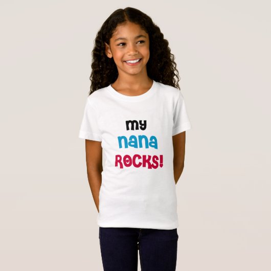 Meine Nana Rocks T - Shirt und Geschenke (Vorne ganz)