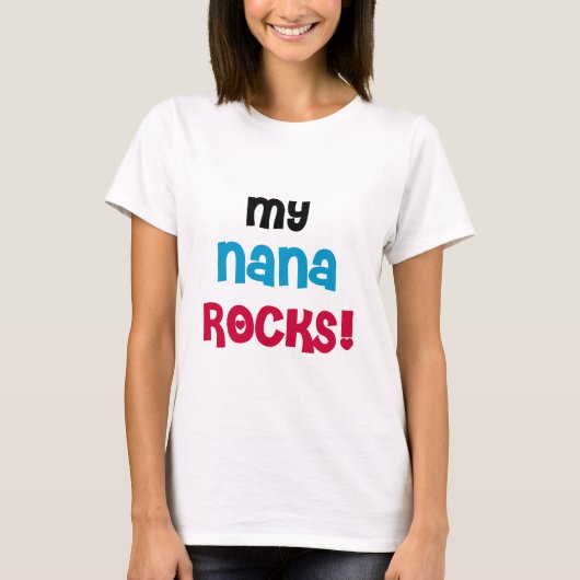 Meine Nana Rocks T - Shirt und Geschenke (Vorderseite)
