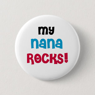 Meine Nana Rocks T - Shirt und Geschenke Button