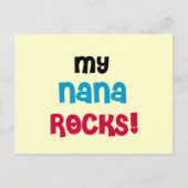 Meine Nana Rocks T - Shirt und Geschenke Postkarte (Vorderseite)
