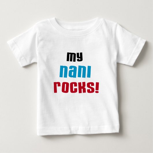 Meine Nani Rocks T - Shirt und Geschenke (Vorderseite)