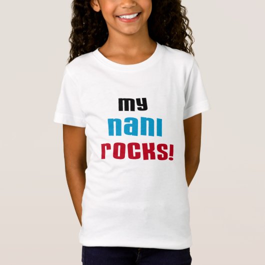 Meine Nani Rocks T - Shirt und Geschenke (Vorderseite)