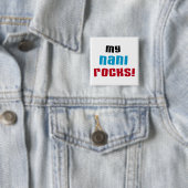 Meine Nani Rocks T - Shirt und Geschenke Button (Beispiel)