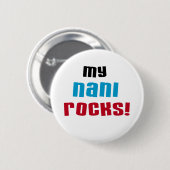 Meine Nani Rocks T - Shirt und Geschenke Button (Vorne & Hinten)