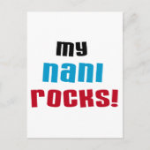 Meine Nani Rocks T - Shirt und Geschenke Postkarte (Vorderseite)
