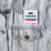 Meine Nanna Rocks T-Shirts und Geschenke Button (Beispiel)