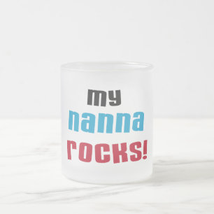 Meine Nanna Rocks T-Shirts und Geschenke Mattglastasse