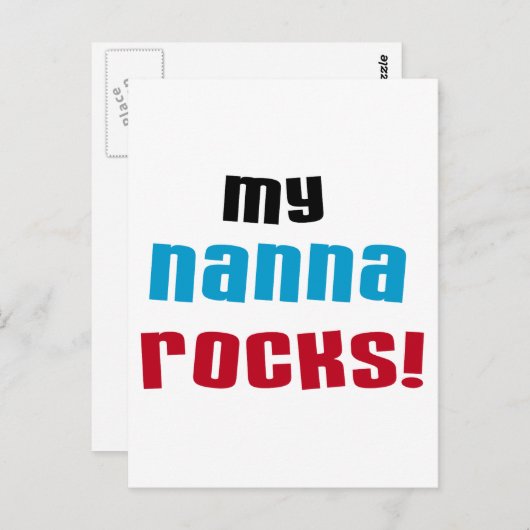 Meine Nanna Rocks T-Shirts und Geschenke Postkarte (Vorne/Hinten)