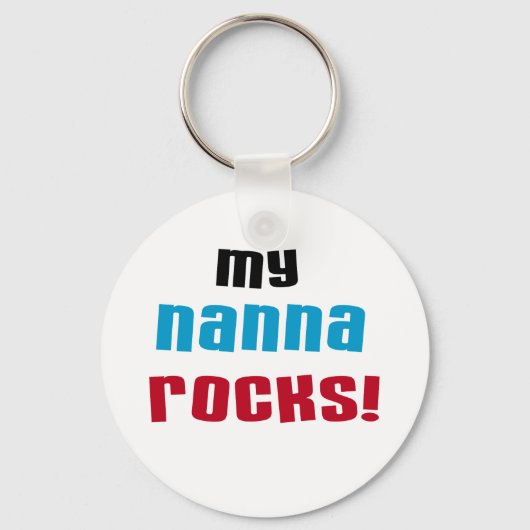 Meine Nanna Rocks T-Shirts und Geschenke Schlüsselanhänger (Vorderseite)