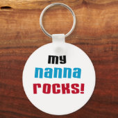 Meine Nanna Rocks T-Shirts und Geschenke Schlüsselanhänger (Vorderseite)