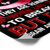 Meine Narben erzählen ein historisches Gehirnaneur Poster (Ecke)