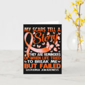 Meine Narben erzählen eine historische Leukämie-Sc Karte (Gelbe Blume)