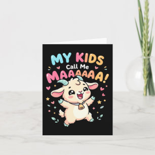 Meine nenne mich Maaa lustige Ziege Mama Bauernhof Karte