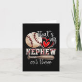 Meine Nephefrau da draußen Baseball Tante Tantenta Karte (Vorderseite)