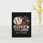 Meine Nephefrau da draußen Baseball Tante Tantenta Karte (Gelbe Blume)