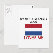 Meine Netherländer-Mama Liebe Postkarte (Vorne/Hinten)
