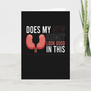Meine neue Niere sieht gut aus wie Spenden für die Karte